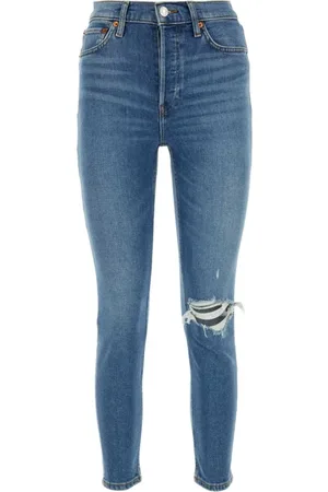 RE/DONE Jeans, Dame, Blå, W25, Uld, Skinny Jeans
