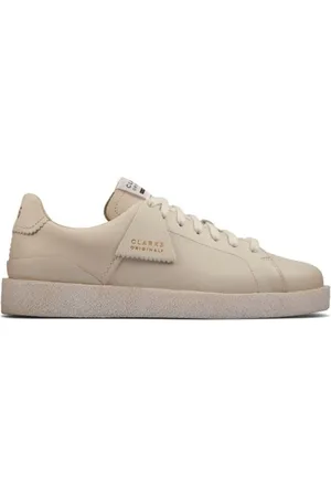 Clarks Sko, Herre, Hvid, 41 EU, Læder, Sneakers