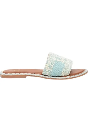DE SIENA Sko, Dame, Blå, 41 EU, Læder, Slippers