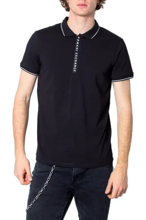 Armani Exchange Top, Herre, Sort, XL, Bomuld, Polo Bluser