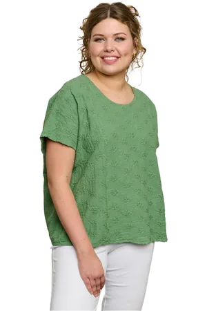 Pont Neuf Bluser & Skjorter, Dame, Grøn, L, Tyl, PNBetyl blouse