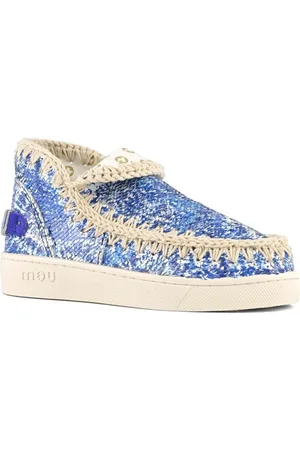 Mou Sko, Dame, Blå, 35 EU, Bomuld, Sneakers