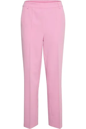 Kaffe Bukser, Dame, Lyserød, 3XL, Uld, Kasakura Hw Pants Pants Frosting