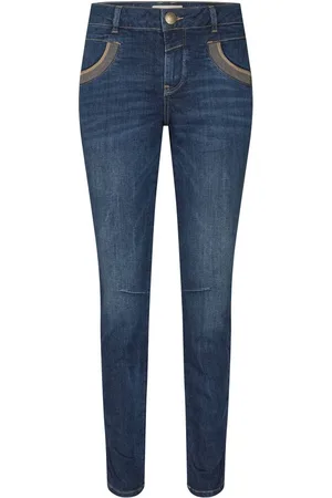 Mos Mosh Jeans, Dame, Blå, W28, Naomi Shade Jeans