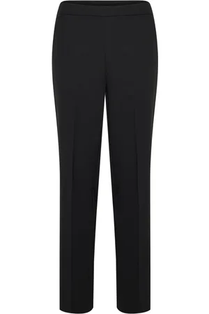Kaffe Bukser, Dame, Sort, XS, Uld, Kasakura Hw Pants Pants Deep