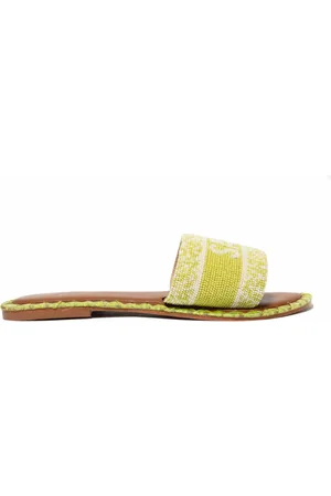 DE SIENA Sko, Dame, Grøn, 41 EU, Flade sandaler
