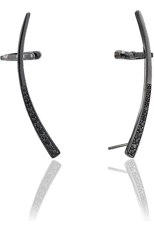 Sif Jakobs Kvinder Armbånd - Ear cuff Amalfi med sorte zirkoner (Venstre)
