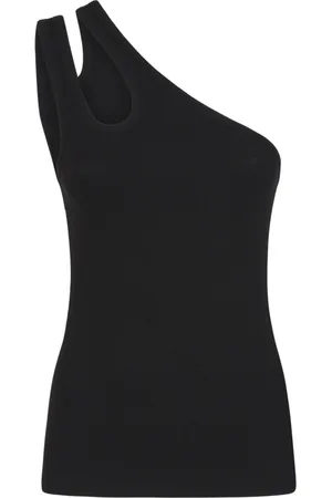 REMAIN Birger Christensen Top, Dame, Sort, 2XS, Bomuld, Ærmeløse toppe