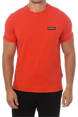 Napapijri Top, Herre, Rød, 2XL, Bomuld, T-shirts