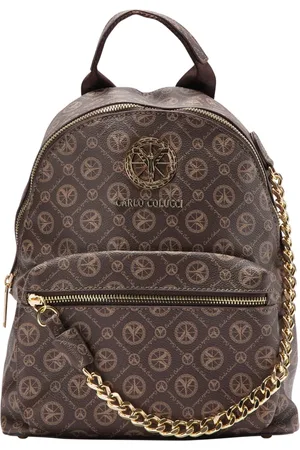 Carlo Colucci Taske, unisex, Brun, ONE SIZE, Backpacks
