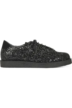 ANGULUS Sko, Dame, Sort, 37 EU, Uld, - Sneaker Med Plateausål, 1548 - Glitter /