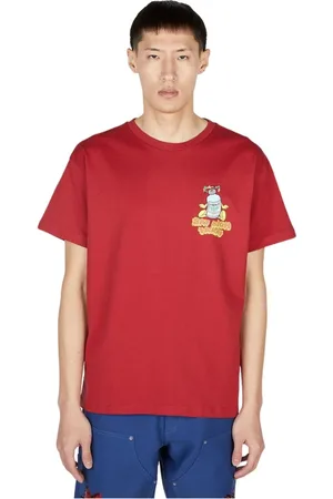 Sky High Farm Top, Herre, Rød, M, Bomuld, T-shirts