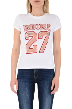Blugirl Top, Dame, Hvid, S, Bomuld, T-shirt