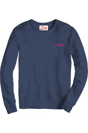 MC2 SAINT BARTH Strik, Herre, Blå, M, Uld, Sweatshirts