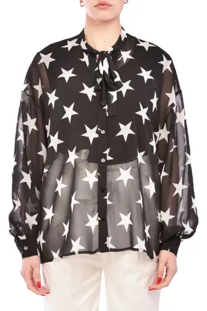 GAËLLE Bluser & Skjorter, Dame, Sort, 2XS, Chiffon, T-shirts