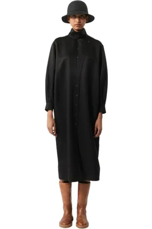 Soeur Kjole, Dame, Sort, XS, Uld, Shirt Dresses