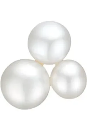Julie Sandlau Tilbehør, Dame, Hvid, ONE SIZE, Uld, Esther Earstud - Left - 14K Gold