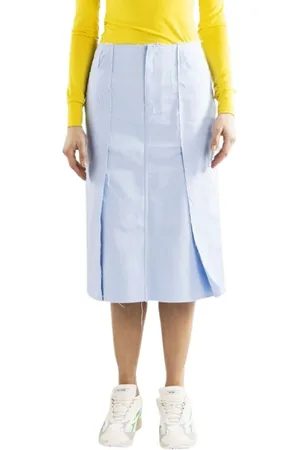 RAF SIMONS Nederdel, Dame, Blå, S, Bomuld, Skirts