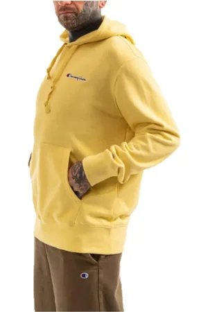 Champion Sweathshirts & Hoodies, Herre, Gul, S, Bomuld, Hoodies