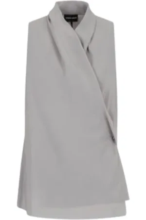 Giorgio Armani Top, Dame, Grå, S, Ærmeløse toppe