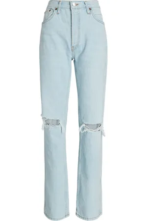 RE/DONE Jeans, Dame, Blå, W26, Straight Jeans