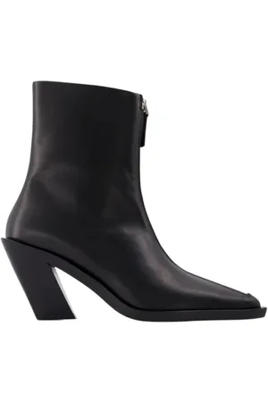 Elleme Sko, Dame, Sort, 35 EU, Læder, Heeled Støvler