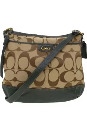 Coach Pre-owned, unisex, Brun, ONE SIZE, Uld, Pre-owned Canvas skuldertasker