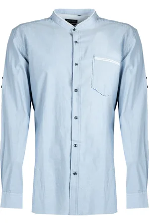 Antony Morato Skjorte, Herre, Blå, 2XL, Uld, Lim; skjorte