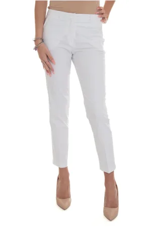 SEVENTY BY SERGIO TEGON Bukser, Dame, Hvid, 2XL, Bomuld, Cotton trousers