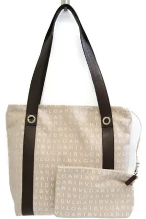 Bvlgari Pre-owned, Dame, , ONE SIZE, Uld, Pre-owned Canvas skuldertasker