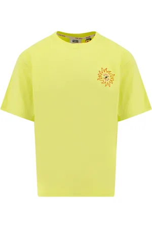 GCDS Top, Herre, Gul, S, Bomuld, T-shirts
