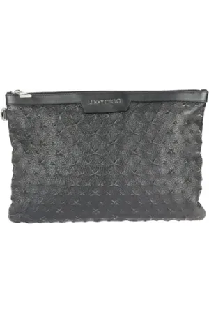 Jimmy Choo Pre-owned, Dame, Sort, ONE SIZE, Læder, Pre-owned læder håndtasker