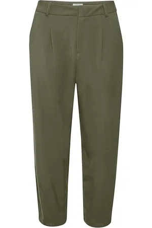 Kaffe Bukser, Dame, Grøn, M, Uld, Kamerle Pants Suiting Pants 10504769 Grape Leaf
