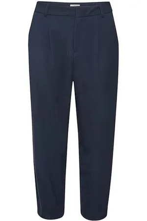 Kaffe Bukser, Dame, Blå, M, Polyester, Kamerle Pants Suiting Pants 10504769 Midnight Marine