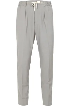 CRUNA Bukser, Herre, Grå, M, Uld, Slim-fit Bukser