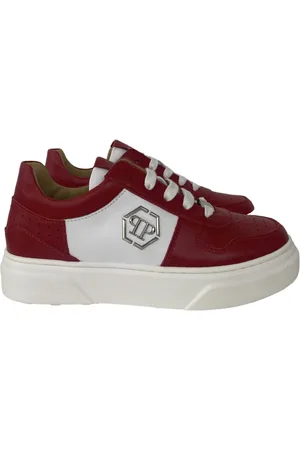 Philipp Plein Sko, unisex, Rød, 36 EU, Læder, Sneakers