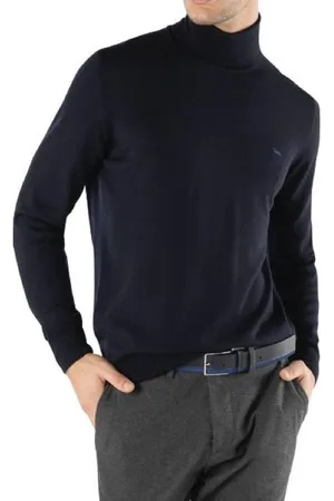 HARMONT&BLAINE Strik, Herre, Sort, M, Uld, Knitwear
