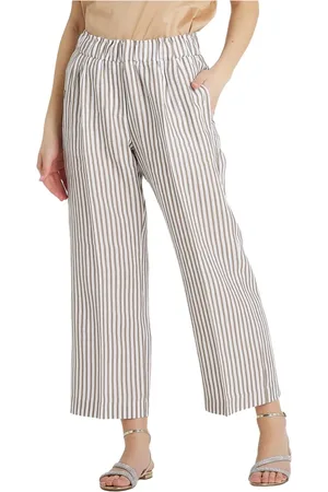 LE TRICOT PERUGIA Bukser, Dame, Hvid, L, Leather Bukser