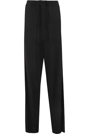 ANN DEMEULEMEESTER Bukser, Dame, Sort, XS, Uld, Leather Bukser
