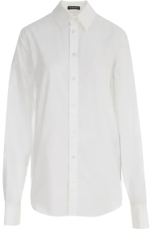 ANN DEMEULEMEESTER Bluser & Skjorter, Dame, Hvid, XS, Bomuld, Bluser