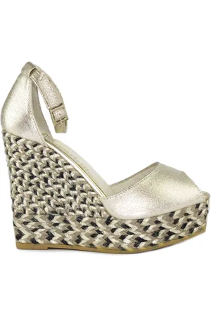 Espadrilles Sko, Dame, Gul, 36 EU, Wedges