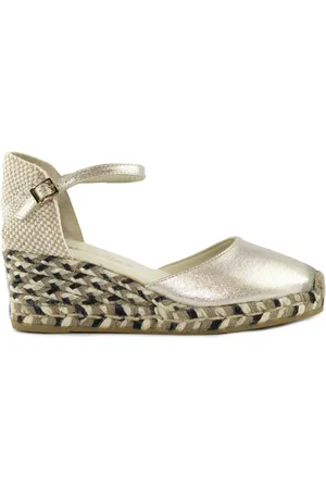 Espadrilles Sko, Dame, Gul, 40 EU, Uld, Wedges