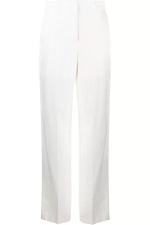 KRIZIA Bukser, Dame, Hvid, 2XS, Straight Bukser