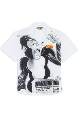 IUTER Skjorte, Herre, Hvid, XL, Bomuld, Short Sleeve Bluser