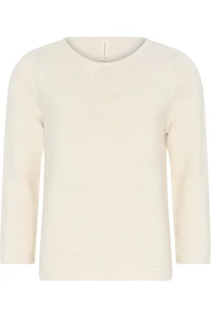 Skovhuus Strik, Dame, Hvid, 2XL, Bomuld, Jumper Cardigans