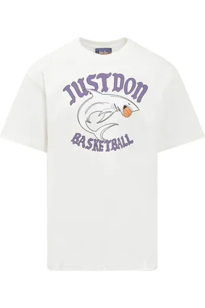 JUST DON Top, Herre, Hvid, S, Bomuld, Hvid bomulds stor t-shirt