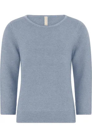 Skovhuus Strik, Dame, Blå, L, Bomuld, Structured A-Shape Jumper Cardigan