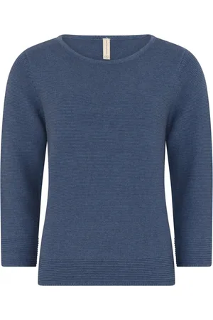 Skovhuus Strik, Dame, Blå, 2XL, Bomuld, Structured A-Shape Jumper Cardigans