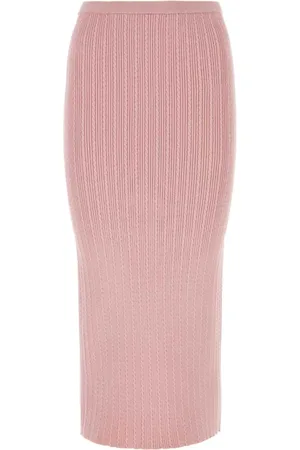 Alessandra Rich Nederdel, Dame, Lyserød, S, Bomuld, Maxi Skirts