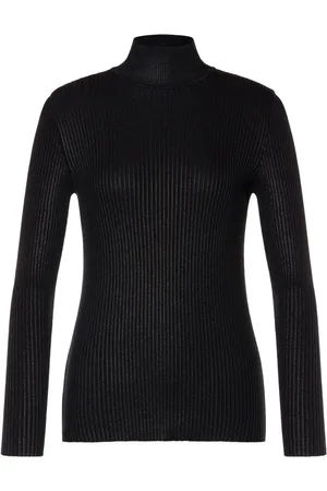 Alberta Ferretti Strik, Dame, Sort, S, Rullekraver